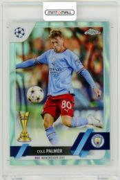 2022-23 Topps Chrome UEFA Club Competitions Cole Palmer Neon Green Lava Refractor Parallels【#34(1:240)】 Manchester City