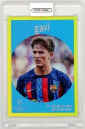 2022-23 Topps Chrome UEFA Club Competitions Gavi 1959 Topps Yellow Refractor Parallels【4/125】 FC Barcelona