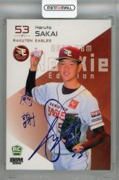 2024 BBM ルーキーエディション 東北楽天ゴールデンイーグルス 坂井陽翔 レギュラーカード ロイヤルパープル箔サイン版(RC)(パラレル版) 06/10