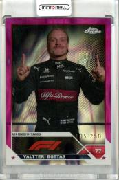 2023 Topps Chrome Formula 1  Valtteri Bottas #36 Fuchsia Lava Refractor 105/250