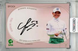 2024 EPOCH JLPGA ROOKIES & WINNERS 吉田優利 直筆サインカード【5/5 (ラストナンバー)】