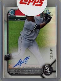 2022 Topps Bowman Chrome  Oscar Colas Prospect Autographs Refractors #CPAOCS 201/499
