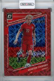 2021-22 Donruss Soccer Road to Qatar Norway Morten Thorsby Base Optic Red Velocity(パラレル版)