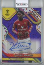 2024-25 Finest UEFA Club Competitions Kobbie Mainoo Autographs Purple Shimmer Refractors #BAKB【106/199】 Manchester United