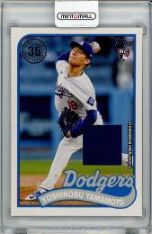 【表面左上微キズあり】2024 TOPPS Update Series Yoshinobu Yamamoto Player Worn Memorabilia (RC)