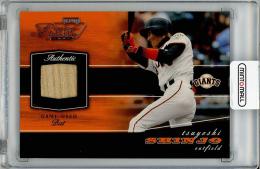 【表面右側若干めくれあり】2002 PLAYOFF Piece of the Game Tsuyoshi Shinjo Game Used Bat