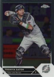 2023 TOPPS Chrome NPBプロ野球 #208 佐藤都志也(ロッテ) レギュラーカード