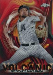 2023 TOPPS Chrome NPBプロ野球 #V-9 澤村拓一(ロッテ) Volcanic インサートカード