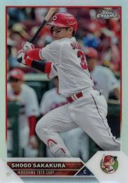 2023 TOPPS Chrome NPBプロ野球 #6 坂倉将吾(広島) リフラクターパラレル版 レギュラーカード