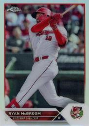 2023 TOPPS Chrome NPBプロ野球 #9 マクブルーム(広島) リフラクターパラレル版 レギュラーカード