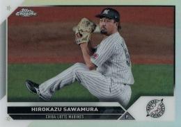 2023 TOPPS Chrome NPBプロ野球 #11 澤村拓一(ロッテ) リフラクターパラレル版 レギュラーカード