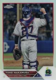 2023 TOPPS Chrome NPBプロ野球 #14 中村悠平(ヤクルト) リフラクターパラレル版 レギュラーカード