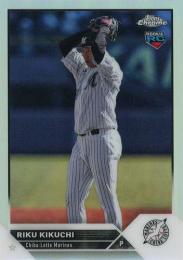 2023 TOPPS Chrome NPBプロ野球 #113 菊地吏玖(ロッテ) リフラクターパラレル版 レギュラーカード RC