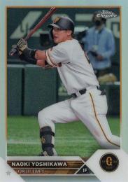 2023 TOPPS Chrome NPBプロ野球 #158 吉川尚輝(巨人) リフラクターパラレル版 レギュラーカード