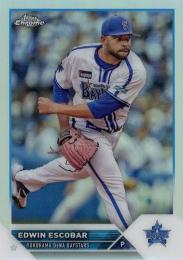 2023 TOPPS Chrome NPBプロ野球 #187 E.エスコバー(横浜DeNA) リフラクターパラレル版 レギュラーカード