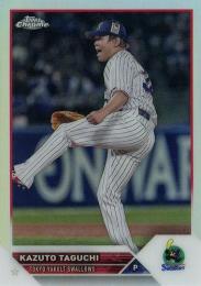 2023 TOPPS Chrome NPBプロ野球 #212 田口麗斗(ヤクルト) リフラクターパラレル版 レギュラーカード