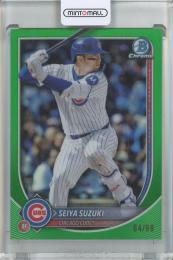 2025 Bowman Chrome Seiya Suzuki Green Refractors #60【64/99】 Chicago Cubs