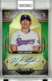 2024 Topps Triple Threads Wyatt Langford #RA-WL RC Rookie Autographs Emerald【12/50】 Rangers