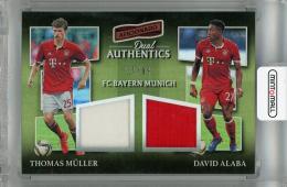 2016-17 Panini Aficionado David Alaba/Thomas Muller Dual Authentics Memorabilia #23 【27/99】 FC Bayern Munich
