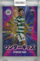 2023-24 Topps UEFA Champions League Japan Edition Hyunjun Yang Wonderkids Gold Mojo #WK-11 RC ※裏面初期傷あり【09/50】 Celtic FC