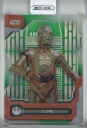 2024 Topps Star Wars High Tek C-3PO Death Star Interior Green Diffractors #17【10/10】