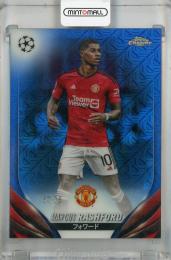 2023-24 Topps UEFA Champions League Japan Edition Marcus Rashford Blue Mojo #16 ※初期傷あり【53/75】 Manchester United