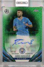 2023-24 Topps UEFA Champions League Japan Edition Mateo Kovacic Autograph Green Mojo #CA-MK ※初期傷・裏面白かけあり【89/99】 Manchester City