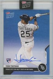 2020 TOPPS Now #10A Autographs Blue / YOSHI TSUTSUGO(Tampa Bay Rays) 【12/49】