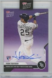 2020 TOPPS Now #10A Autographs Purple / YOSHI TSUTSUGO(Tampa Bay Rays) 【03/25】