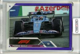 2023 Topps Chrome Formula 1  Pierre Gasly #108 Purple Refractor 367/399