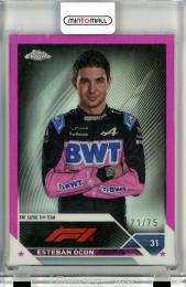 2023 Topps Chrome Formula 1  Esteban Ocon #29 Pink Refractor 71/75