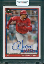 2026 Topps Series 1 Christian Moore 1991 Topps Baseball Autograph #91A-CM Los Angeles Angels