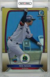 2023 Topps NPB Bowman Chrome 東京ヤクルトスワローズ 澤井廉 Base Gold Refractor(RC)(パラレル版) 44/50
