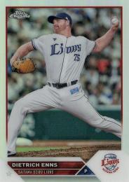 2023 TOPPS Chrome NPBプロ野球 #70 エンス(西武) リフラクターパラレル版 レギュラーカード