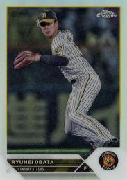 2023 TOPPS Chrome NPBプロ野球 #132 小幡竜平(阪神) リフラクターパラレル版 レギュラーカード