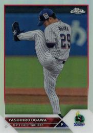 2023 TOPPS Chrome NPBプロ野球 #148 小川泰弘(ヤクルト) リフラクターパラレル版 レギュラーカード