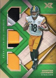 2019 PANINI Xr  Diontae Johnson Player Worn Material (RC) 2/5