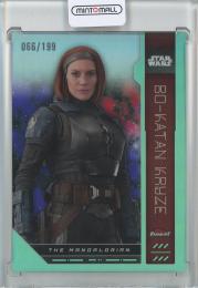 2023 Topps Finest Star Wars  Bo-Katan Kryze Base #96 Aqua Refractors Parallels 066/199