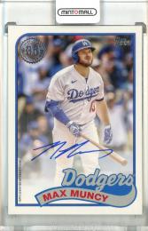 2024 Topps Series 1 Max Muncy 1989 Topps Autographs Los Angeles Dodgers