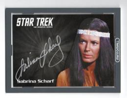 2020 RITTENHOUSE STAR TREK Archives and Inscriptions Sabrina Scharf as Miramanee Silver Autographs