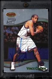 1998-99 Topps Bowman's Best #A9 Vince Carter Autographs Toronto Raptors