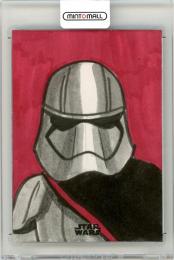 2018 STAR WARS FINEST Captain Phasma Sketch Card by Erin Lefler【1/1】