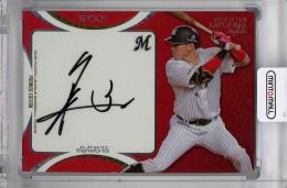 EPOCH パ・リーグ プレミアエディション 2018  角中勝也 (千葉ロッテマリーンズ) 直筆サインカード 03/27