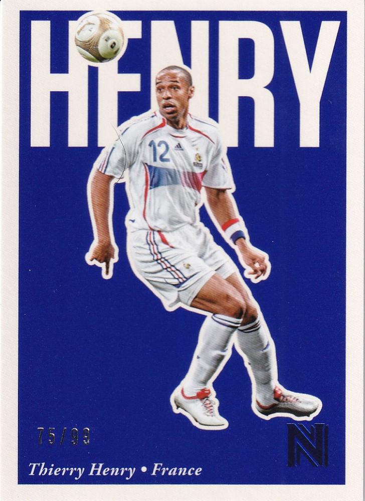 Thierry Henry の落札相場 Henry's career Kit 超レア ブルー Thierry