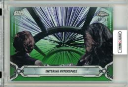 2019 Topps Star Wars Chrome Legacy  Entering Hyperspace #85 Green Refractor 39/50