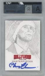 2025 Hollywood Masterpieces Art By Patrick Ganino Chevy Chase Signed Sketch Card【1/1】