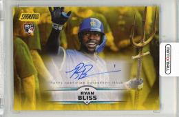 2025 TOPPS Stadium Club Ryan Bliss Autographs Yellow #SCBARB Seattle Mariners