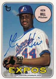 2019 Topps Archives Montreal Expos Ken Hill 50th Anniversary of the Montreal Expos Autographs 39/99