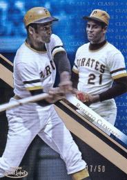 2019 Topps Gold Label Pittsburgh Pirates Roberto Clemente Class 3 Blueパラレル版 17/50