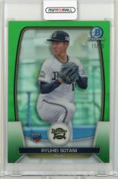 2023 TOPPS NPB BOWMAN CHROME 曽谷龍平 Base Green Refractor【11/99】